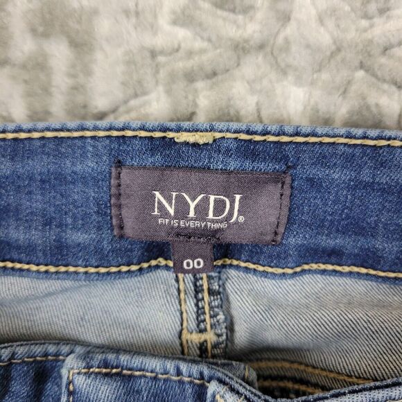 NYDJ Not Your Daughters Jeans Womens 00 Marilyn Straight Denim Lift Tuck Stretch - Picture 7 of 15